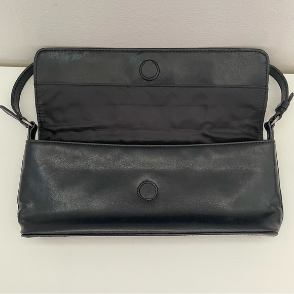 Vintage retro y2k baguette bag purse shoulder bag faux leather 90s rectangle - Picture 7 of 15